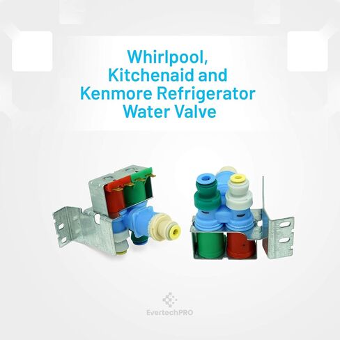 EvertechPRO W10408179 4389177 IMV-708 صمام مدخل المياه النسخة الأصلية لاستبدال ثلاجة دوامة AP5263471 PS3497634 WV8179 in Saudi Arabia