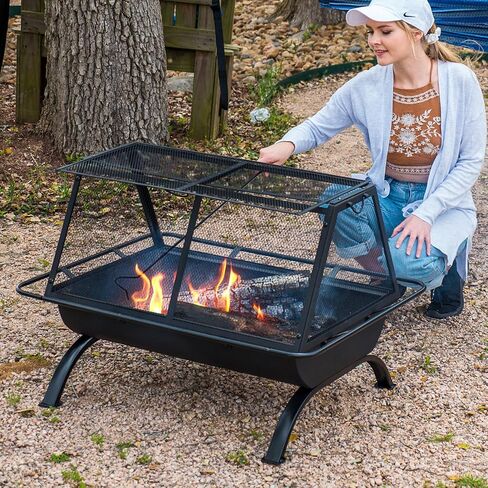 لعبة البوكر الناري الطويلة من SUNCREAT مقاس 96.5 سم، لعبة البوكر الناري المكونة من قسمين لحفرة النار، لعبة البوكر المصنوعة من الصلب الأنبوبي السميك، باللون الأسود in Kuwait