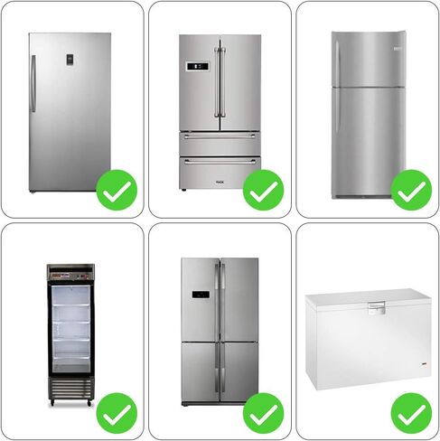 WSDCAM Refrigerator Door Alarm When Opened 60 Seconds Time Delay, 90dB Loud, Ultra-Slim Fridge Alarm Door Open Alarm, Freezer Door Alarm with Delay in Saudi Arabia