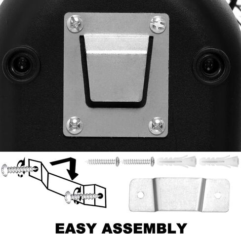 18″ Blade Wall Mount Fan, 5 Blades Adjustable 3 Speed Wall Mount Fan for Indoor, Home, Office and College Dorm Use, 90 Degree Horizontal Oscillating, 4 Hours Timer, Black,2-Pack in Saudi Arabia