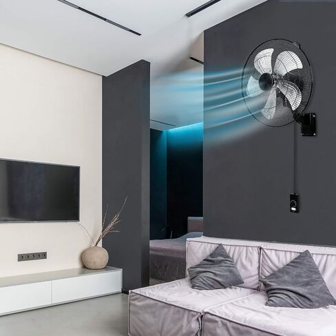 Simple Deluxe Oscillating 16″ 3 Adjustable Speed Pedestal Stand Fan for Indoor, Bedroom, Living Room, Home Office & College Dorm Use,Black in Kuwait