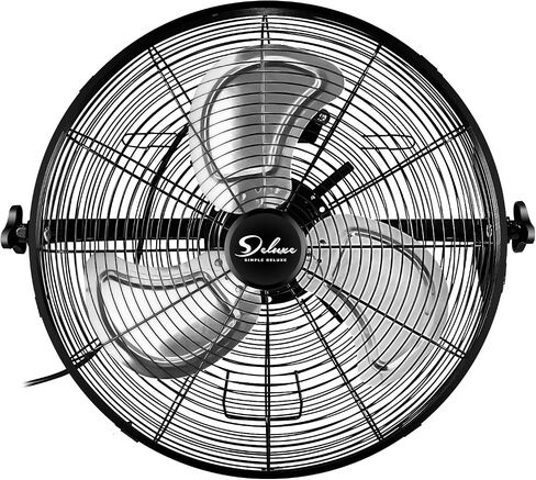 Simple Deluxe Oscillating 16″ 3 Adjustable Speed Pedestal Stand Fan for Indoor, Bedroom, Living Room, Home Office & College Dorm Use,Black in Kuwait