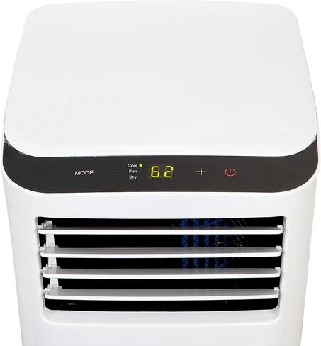 Whynter ARC-102CS حجم صغير 10,000 BTU (7,000 BTU SACC) مكيف هواء محمول ومزيل رطوبة ومروحة مع مرشحات الكربون المنشط وSilverShield، للغرف التي تصل مساحتها إلى 300 قدم مربع باللون الأبيض in Kuwait