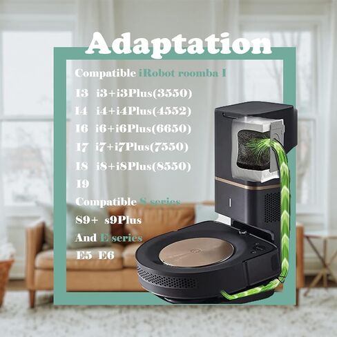 (New)10Pack Vacuum Bags Compatible With iRobot Roomba Bags i & j & s Series, Replacement for iRobot Roomba i3+(3550) i4+(4552) i6+(6550) i7+ i7Plus j7+(7550) i8+(8550) s9 s9+(9550), Automatic Dirt Disposal Bag in Saudi Arabia