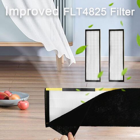 FFsign 4 Pack Replacement FLT4825 Filter B with 8 Pack Carbon Pre-Filters Compatible with Guardian AC4825, AC4300BPTCA, AC4900CA, AC4825DLX, AC4850PT, CDAP4500BCA, CDAP4500WCA in Saudi Arabia