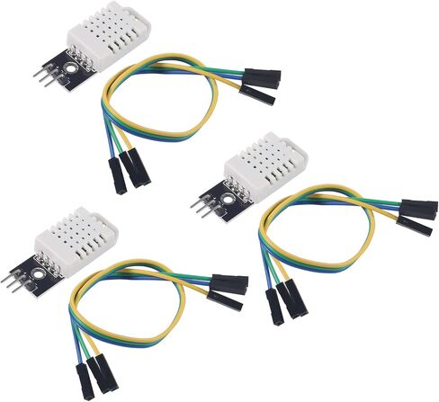 DWEII 3 قطع DHT22 / AM2302 وحدة استشعار الرطوبة ودرجة الحرارة الرقمية لـ Arduino Raspberry Pi، مراقبة قياس درجة الحرارة والرطوبة الإلكترونية، استبدال SHT11 SHT15 in Saudi Arabia
