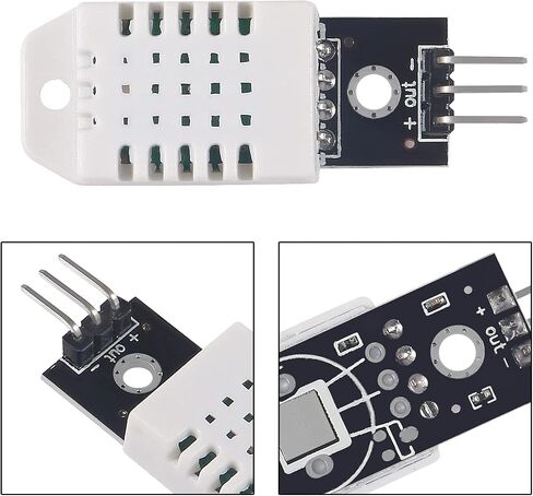 DWEII 3 قطع DHT22 / AM2302 وحدة استشعار الرطوبة ودرجة الحرارة الرقمية لـ Arduino Raspberry Pi، مراقبة قياس درجة الحرارة والرطوبة الإلكترونية، استبدال SHT11 SHT15 in Saudi Arabia