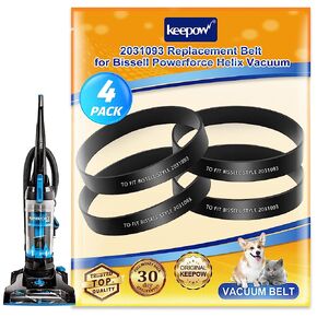 حزام فراغ KEEPOW متوافق مع مكنسة Bissell PowerForce & Powerforce Helix الكهربائية 2191U 2191 2190 1240 1700 2692، الجزء #2031093، 4 عبوات in Kuwait