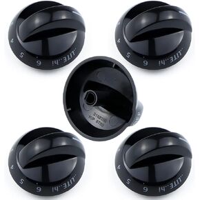 Funmit 316220009 Top Burner Stove Knob Replacement for Frigidaire Replaces AP4322122 PS1991531 EAP1991531 (Black, 1 Pack) in Saudi Arabia