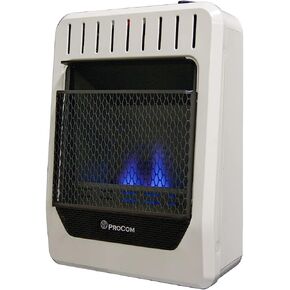 ProCom Dual Fuel Ventless Blue Flame Heater - 10,000 BTU, Manual Control - Model# MG10HBF-R (Renewed) in Saudi Arabia