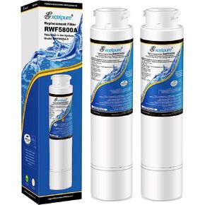 EXCELPURE Refrigerator Water Filter, Compatible with Frigidaire EPTWFU01, EWF02, Pure Source Ultra II, 2 PACK