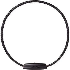 Airvida M1 Wearable Ionic Air Purifier| Titanium Necklace& Collar Clip| 99% removal rate verified by 3-party labs| USB rechargeable| Small, portable for everyday& travel (17.7 inches, Black)