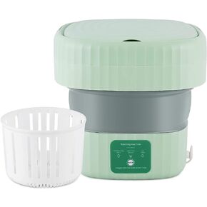 Meticuloso Portable Washing Machine, Foldable Mini Washer, Small Washer for Underwear, Socks, Baby Clothes, Towels, Delicate Items, in Apartment, Dorm, Camping, Trips and RVs in Kuwait