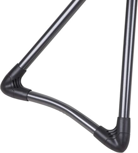 طاولة الكي مينكي إيرجو بلس بروزون | صنع في المملكة المتحدة | غطاء عاكس للحرارة، تصميم حلقة ساق ثابتة ورف من الكتان - لوح كي قائم بذاته مع سطح كي كبير مقاس 48 بوصة × 15 بوصة (معدني وأزرق) in Kuwait