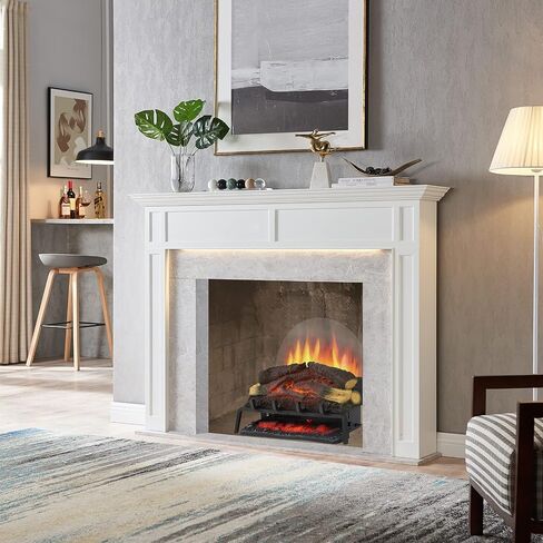 LegendFlame 23" W Free Standing Electric Fireplace Log Set (EF290), Fireplace Insert, Heater 750W/1500W, Crackling Sound, Remote Control in Kuwait