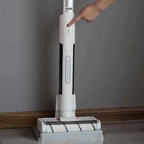 ممسحة كهربائية لاسلكية لتنظيف الارضيات من جوجينتيك، الة مسح رطبة وجافة، فرشاة دوارة ذاتية التنظيف in Kuwait