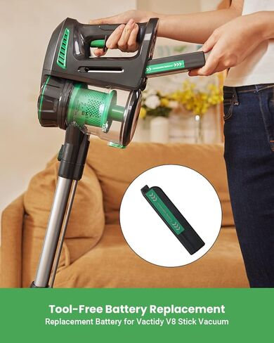استبدال بطارية المكنسة الكهربائية اللاسلكية Vactidy V8 in Kuwait