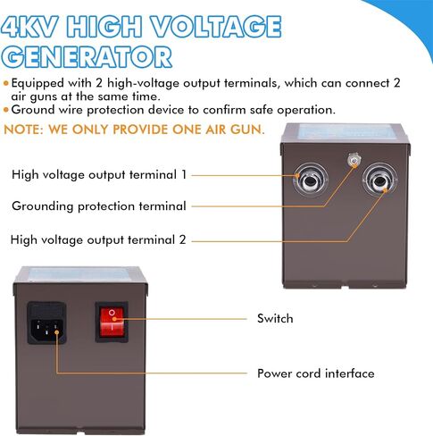 YUCHENGTECH Ionizing Air Gun Anti Static Gun Anti Static Air Gun Static Eliminator Anti Static Ionizier with 4KV High Voltage Generator 110V in Kuwait