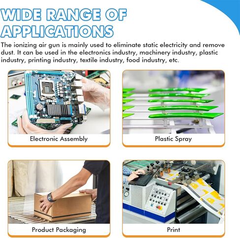 YUCHENGTECH Ionizing Air Gun Anti Static Gun Anti Static Air Gun Static Eliminator Anti Static Ionizier with 4KV High Voltage Generator 110V in Kuwait
