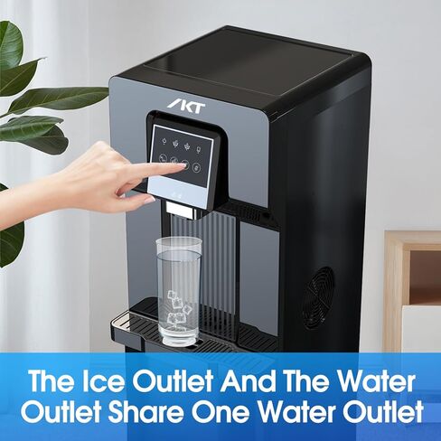 IKT 2 in 1 Water Dispenser with Ice Maker for 5 Gallon Bottle Bottom Load 27 lbs in 24 hrs for Home Office (Without Hot Water) in Kuwait