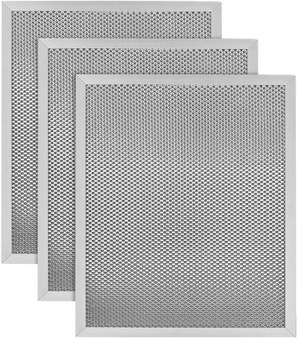 VNF 503 Range Hood Filter 10.5 x 8.75 Filter with 3 layers- Aluminum Range Hood Filter Compatible With Broan NuTone Range Hood - 8 3/4" X 10 1/2" x 5/16" (2 Pack) in Saudi Arabia