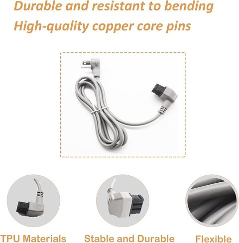 استبدال سلك الطاقة لغسالة الأطباق 00752018 من LEKZIETU يناسب صندوق وصلات غسالة الأطباق من سلسلة Bosch 300/500/800، قابس كابل التوصيل استبدال سلك الطاقة SMZPC002UC - 175 سم in Kuwait