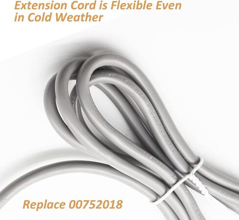 استبدال سلك الطاقة لغسالة الأطباق 00752018 من LEKZIETU يناسب صندوق وصلات غسالة الأطباق من سلسلة Bosch 300/500/800، قابس كابل التوصيل استبدال سلك الطاقة SMZPC002UC - 175 سم in Kuwait