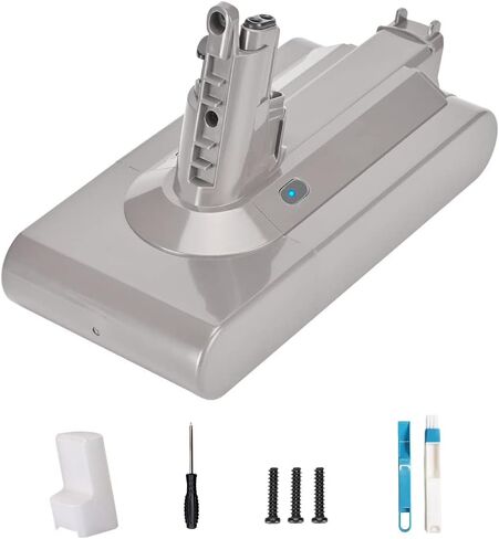 Dalkat Dalee بطارية لولبية لـ Dyson V11 أبسولوت دايسون V11 Animal V11 Complete Dyson V11 Fluffy Cordless Vacuum Cleaner SV14 بطارية 25.2 فولت 4800 مللي أمبير رقم الجزء 970145-06 (بطارية غير قابلة للنقر) in Kuwait