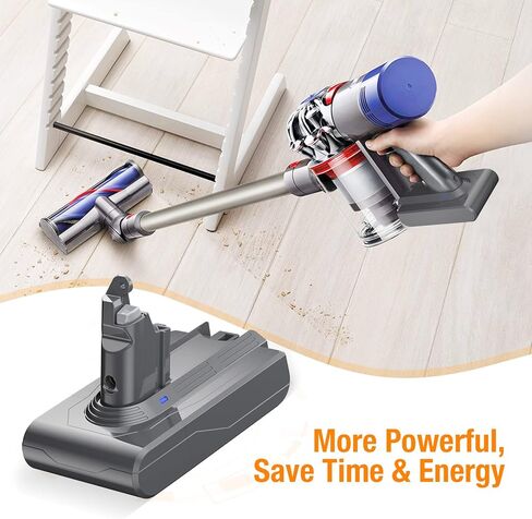 BABAKA 21.6V 5000mAh V6 Replacement Battery Compatible with V6 DC59 DC62 SV03 DC58 DC61 DC62 DC72 DC74 Animal Absolute Fluffy Motorhead Slim SV04 SV05 SV06 SV07 SV09 V6 Handheld Vacuum Battery in Kuwait