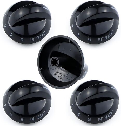 Funmit 316220009 Top Burner Stove Knob Replacement for Frigidaire Replaces AP4322122 PS1991531 EAP1991531 (Black, 1 Pack) in Saudi Arabia