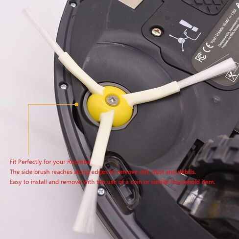 قطع غيار Neutop متوافقة مع iRobot Roomba 800 و900 Series 801 805 850 860 870 877 880 890 891 895 960 961 980 981 985 ملحقات مكانس الروبوت مع 6 مرشحات و6 فرش جانبية in Kuwait