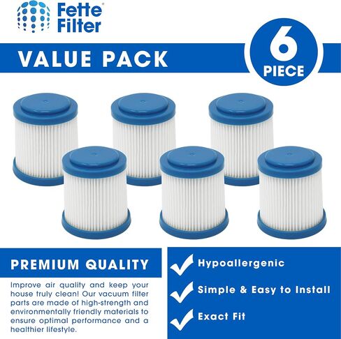 VPF20 Vacuum Pleated Washable Filter Replacement Compatible with BLACK+DECKER 2in1 SMARTTECH cordless stick vacuum Includes 4 Premium Replacements for Select Black Decker Models. in Saudi Arabia