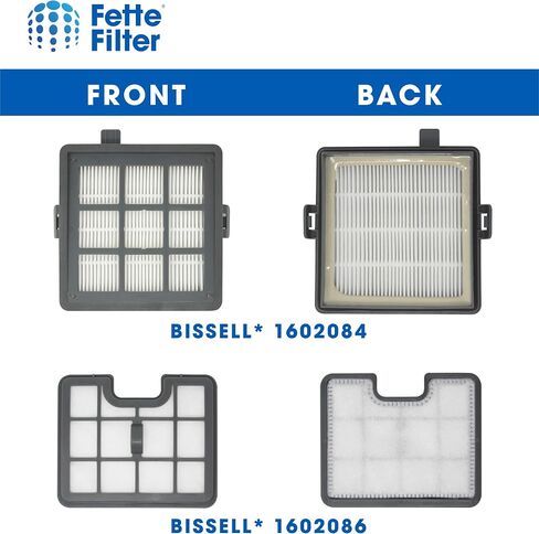 Fette Filter - Filter Set Compatible with Bissell Hard Floor Expert Canister Vacuum Series 1154 & 1161 Contains- 1 PreMotor 1 Sponge 1 Post Motor 1 Foam Part #s 1602084, 1602085, 1602086, 1602094. in Saudi Arabia