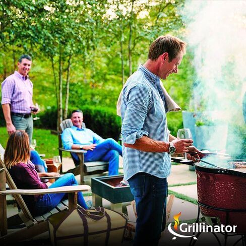 Grillinator Ultimate Firewood Log Carrier - Black - Heavy Duty Durable Tote Bag for Wood - Self Standing Design with Padded Handles - 16 Gallon Capacity for Fireplace, Beach & Groceries in Saudi Arabia