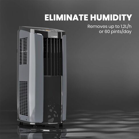 TOSOT 8,000 BTU(ASHRAE) 5,000 BTU (DOE) Portable Air Conditioner Quiet, Remote Control, Built-in Dehumidifier, Fan, Easy Window Installation Kit - Cool Rooms Up to 300 Square Feet in Saudi Arabia