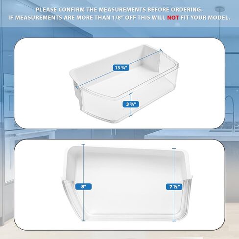 UPGRADED Lifetime Appliance DA97-12657A Door Shelf Basket Bin (LEFT) Compatible with Samsung Refrigerator in Saudi Arabia