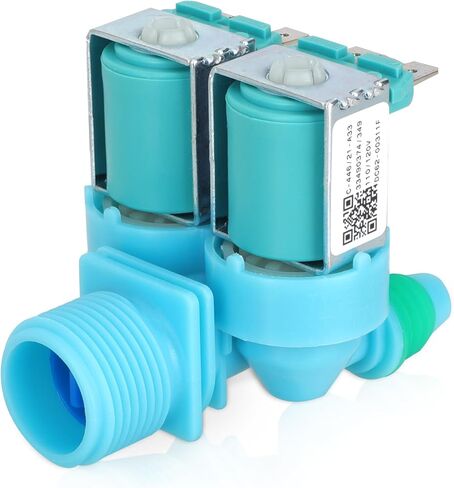 صمام مدخل الماء البارد DC62-00311F متوافق مع غسالة سامسونج WA40J3000AW WA45N3050AW WA44A3205AW، أجزاء DC62-00311F تحل محل 3992244، AP5966624، PS11719654، EAP11719654 صمام المدخل - ضمان لمدة عام in Kuwait