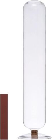 Creative Co-Op Glass Fireplace Match Holders, 4" L x 4" W x 14" H, Clear in Saudi Arabia