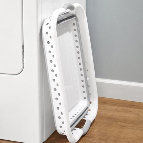 Plastific Foldable Washing Basket Collapsible Laundry Clothes Basket Collapsible Basket - Foldable Storage Container/Organiser - Portable Washing Tub (Grey - 63*45*27cm) in Saudi Arabia
