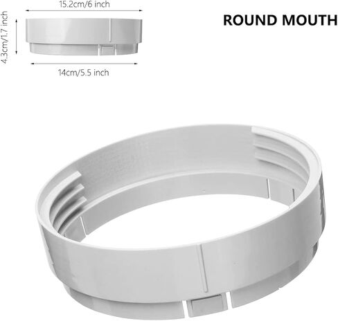 جول رير محول 5.9 انش/6 انش لتوصيل لوحة اغلاق النافذة / الباب المنزلق المحمول لمكيف الهواء خرطوم العادم موصل انبوب خرطوم العادم المحمول موصل خرطوم العادم in Kuwait