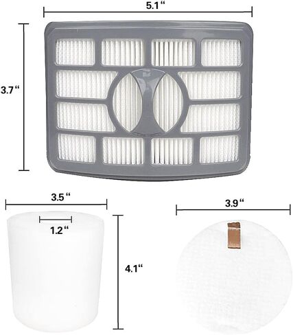 Gogintik 1+3+3 حزمة استبدال مرشح Vac مناسب لمرشحات Shark Rotator Vac Pro Lift-Away NV500، NV501، NV502، NV503، NV505، NV510، NV520، NV552، UV560، NV642، ZU780، ZU782، ZU785 in Kuwait