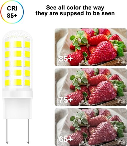 G8 LED Bulb 3W, WB25X10019 Halogen Bulb 20W Replacement for GE Microwave Oven Light, T4 JCD Type G8 Bi-Pin Base, 120 Volt, Daylight White 6000K, 2-Pack in Saudi Arabia
