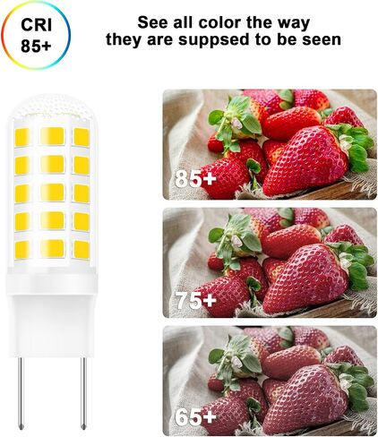 G8 Led Bulb Dimmable Under Microwave Light Bulb 50W Halogen Replacement for GE Samsung LG Over The Range Microwave Hood, 120V 5W 500LM Daylight White 6000K, Replaces WB08X10057 WB08X10051, 2-Pack in Kuwait