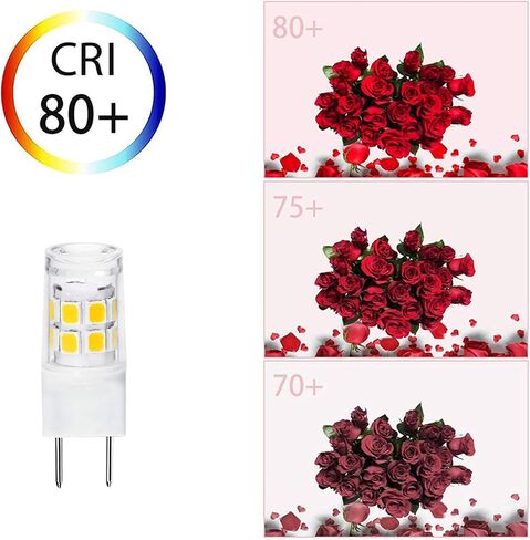 G8 Led Bulb Dimmable Under Microwave Light Bulb 50W Halogen Replacement for GE Samsung LG Over The Range Microwave Hood, 120V 5W 500LM Daylight White 6000K, Replaces WB08X10057 WB08X10051, 2-Pack in Kuwait