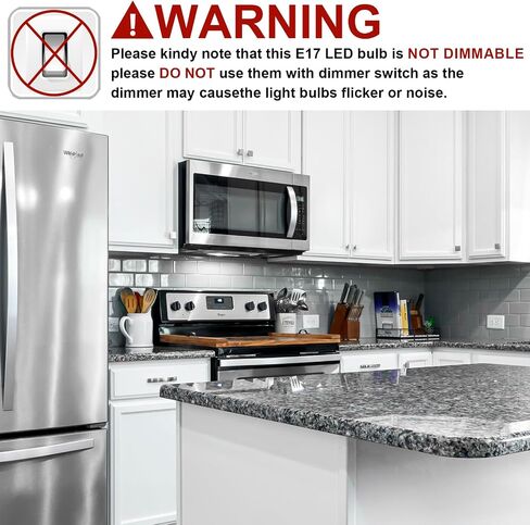 G8 Led Bulb Dimmable Under Microwave Light Bulb 50W Halogen Replacement for GE Samsung LG Over The Range Microwave Hood, 120V 5W 500LM Daylight White 6000K, Replaces WB08X10057 WB08X10051, 2-Pack in Kuwait