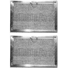 Bagean Microwave Filter 5.1"x7.6" Fits Frigidaire 5304464105 Grease Filters | Replacement Aluminum Mesh Screen Also Fits GE WB06X10608 - Filters Kitchen Air Over-the-Stove Overhead Vent Fan (2-Pack) in Saudi Arabia