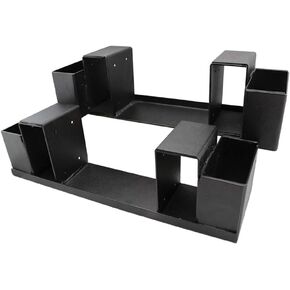 HomComfort HCLRK Log Rack with Adjustable Uprights, Black in Saudi Arabia