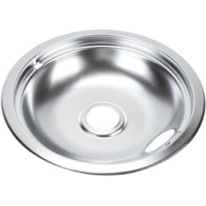 Whirlpool W10196405RW Genuine OEM Burner Drip Bowl For Ranges, 8 Inch Round Aluminum Accessory – Replaces 14211594, 1481881, 1534548, 229769, 241343, 244404, 281349, 292975, 3-4969, 304969, Chrome in Kuwait