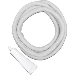 Upgraded Dryer Door Seal with Glue Fit for Whirlpool Kenmore Admiral Amana Crosley KitchenAid Magic Chef Maytag etc Replace W10861521 W10730752 PS11731610 AP5999407 W10389572