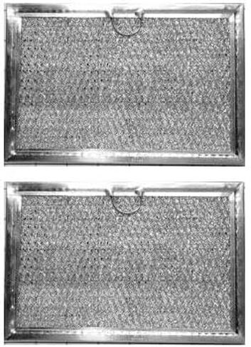 Bagean Microwave Filter 5.1"x7.6" Fits Frigidaire 5304464105 Grease Filters | Replacement Aluminum Mesh Screen Also Fits GE WB06X10608 - Filters Kitchen Air Over-the-Stove Overhead Vent Fan (2-Pack) in Kuwait